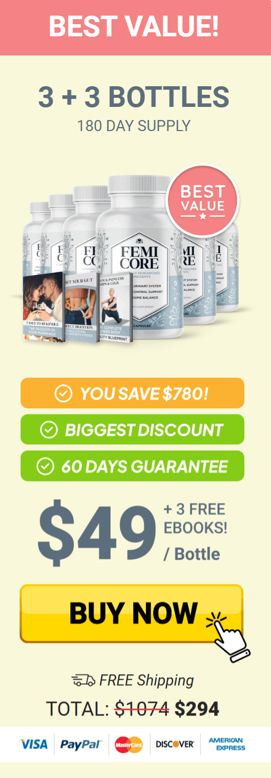 FemiCore  price 6 bottle